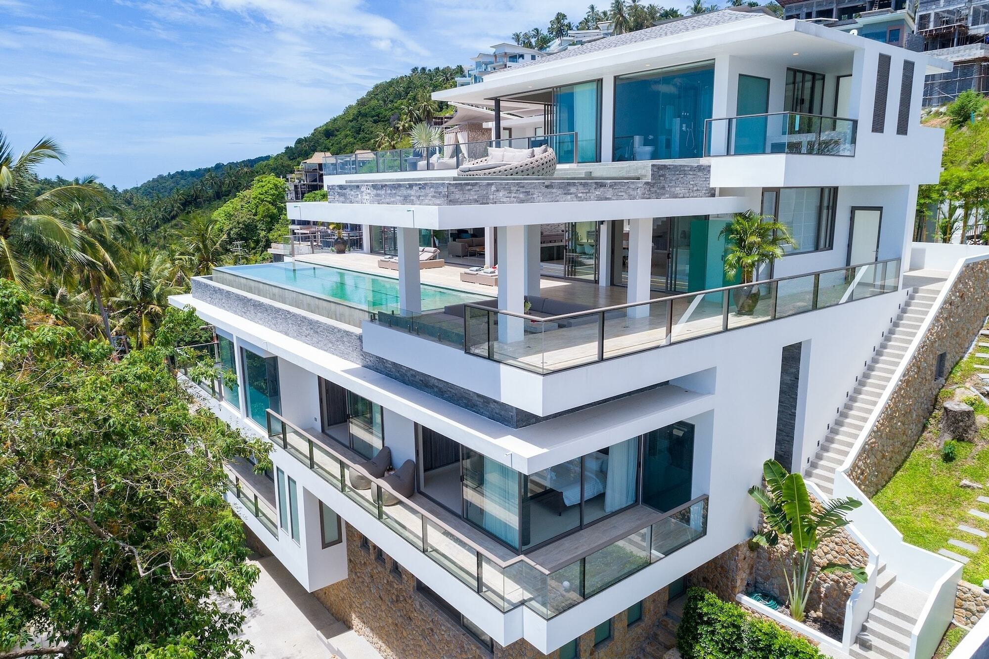 Villa One - New Luxury Sea View Villa Praia Chaweng Exterior foto