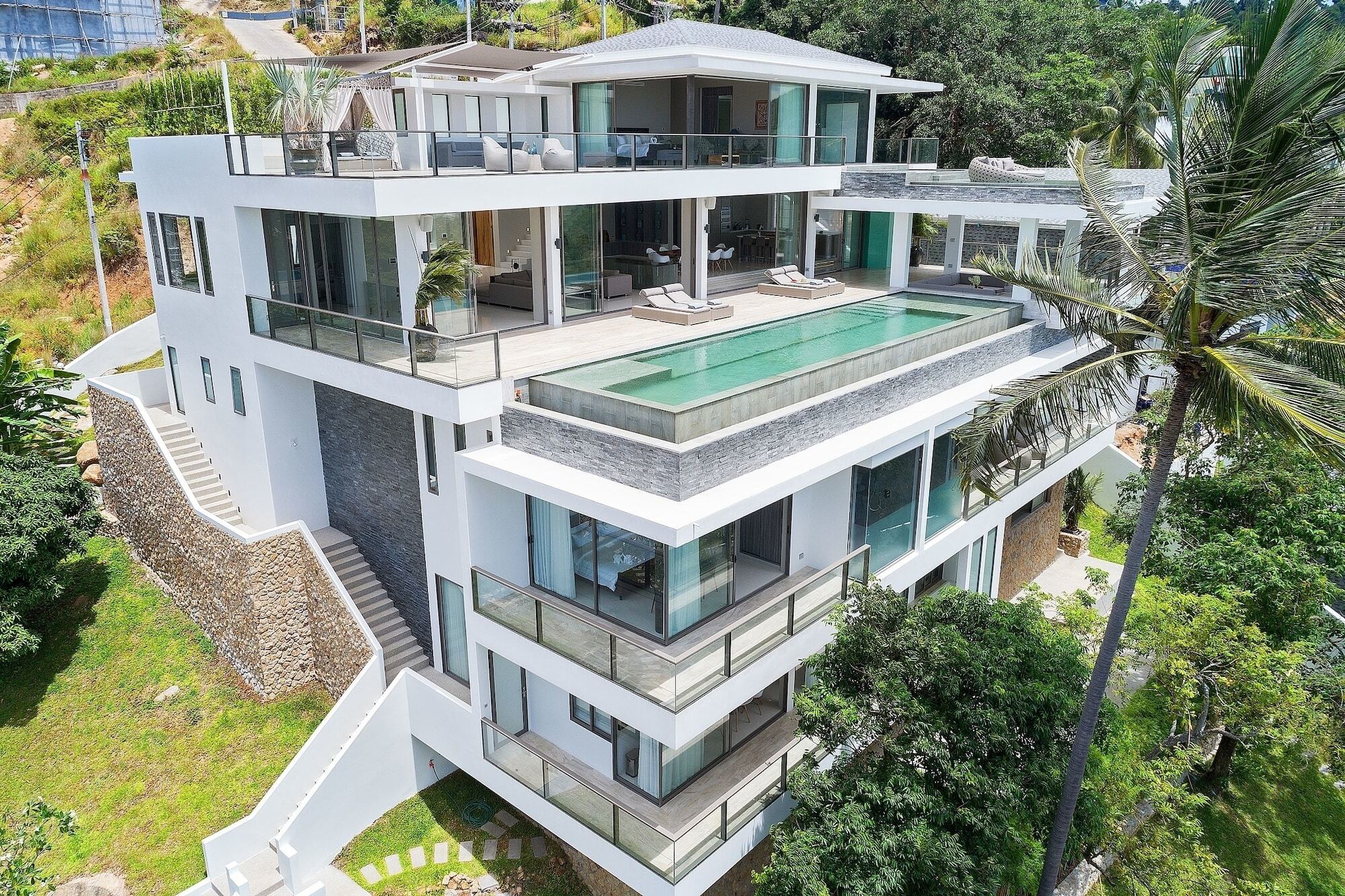 Villa One - New Luxury Sea View Villa Praia Chaweng Exterior foto